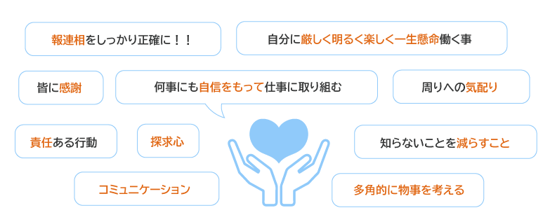働くうえで大切にしていることは?