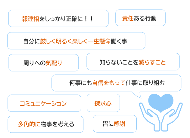 働くうえで大切にしていることは?
